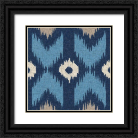 IKAT III Black Ornate Wood Framed Art Print with Double Matting by Greene, Taylor