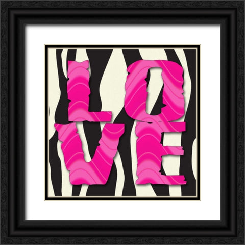 LOVE PATTERNS Black Ornate Wood Framed Art Print with Double Matting by Greene, Taylor