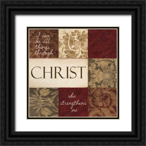 I CAN DO ALL THINGS 3 Black Ornate Wood Framed Art Print with Double Matting by Greene, Taylor