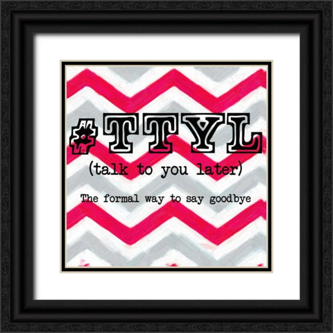 TTYL Black Ornate Wood Framed Art Print with Double Matting by Greene, Taylor