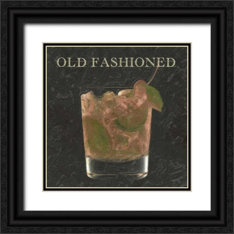 OLD FASHIONED BLK Black Ornate Wood Framed Art Print with Double Matting by Greene, Taylor