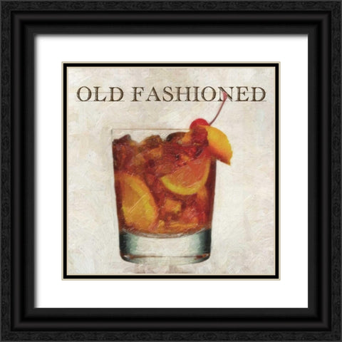OLD FASHIONED Black Ornate Wood Framed Art Print with Double Matting by Greene, Taylor