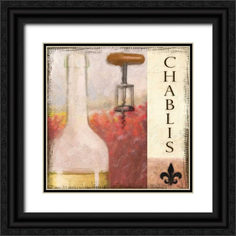 CHABLIS VINEYARD  Black Ornate Wood Framed Art Print with Double Matting by Greene, Taylor