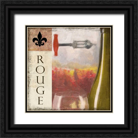 ROUGE VINEYARD  Black Ornate Wood Framed Art Print with Double Matting by Greene, Taylor