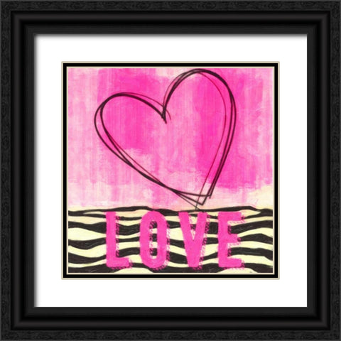 Sketch Love Black Ornate Wood Framed Art Print with Double Matting by Greene, Taylor