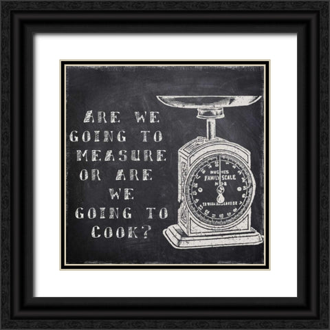 Cook Or Measure Black Ornate Wood Framed Art Print with Double Matting by Greene, Taylor