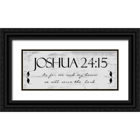 THE LORD Black Ornate Wood Framed Art Print with Double Matting by Greene, Taylor