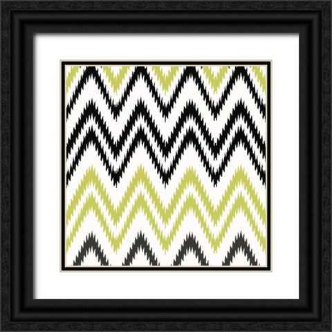 Lime Chevy 1 Black Ornate Wood Framed Art Print with Double Matting by Greene, Taylor