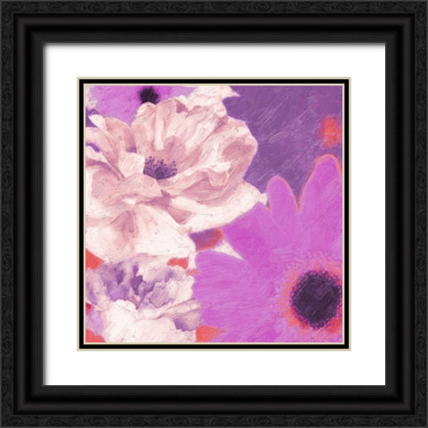 Colorful Blooms 2 Black Ornate Wood Framed Art Print with Double Matting by Greene, Taylor