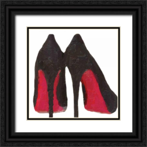 Fashion Patch Black Ornate Wood Framed Art Print with Double Matting by Greene, Taylor