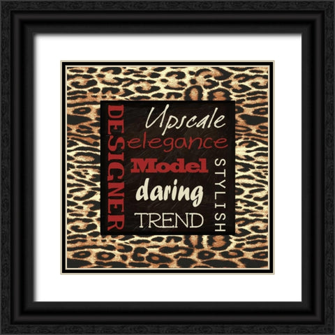 Fashion Patch S6 Black Ornate Wood Framed Art Print with Double Matting by Greene, Taylor