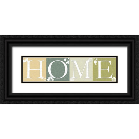 Home Black Ornate Wood Framed Art Print with Double Matting by Pazan, Tony
