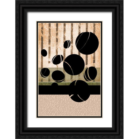 Ball On The Loose Black Ornate Wood Framed Art Print with Double Matting by Pazan, Tony