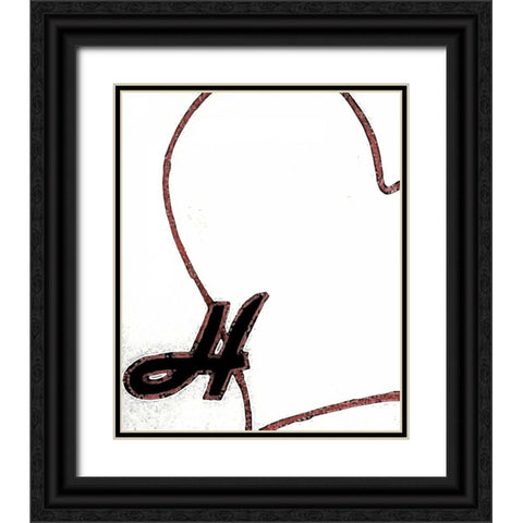 Love Black Ornate Wood Framed Art Print with Double Matting by Pazan, Tony