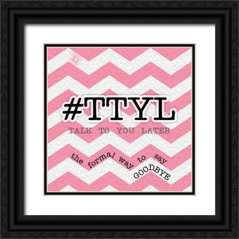 TTYL Black Ornate Wood Framed Art Print with Double Matting by Pazan, Tony