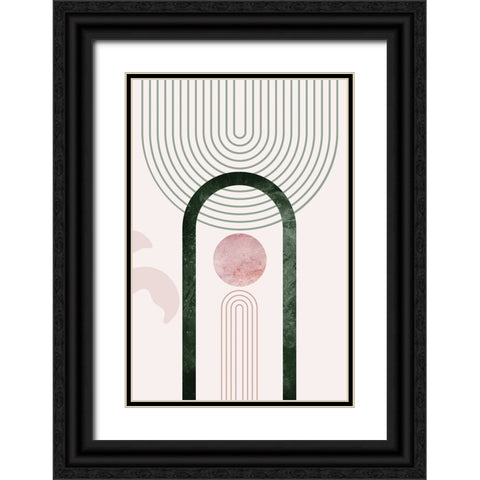 Mid Century Palm Springs 3 Black Ornate Wood Framed Art Print with Double Matting by Urban Epiphany