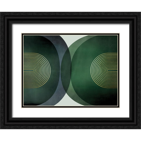 Merging Entities 1 Black Ornate Wood Framed Art Print with Double Matting by Urban Epiphany