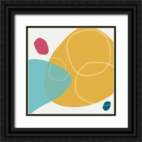 Minimalist Playful 1 Black Ornate Wood Framed Art Print with Double Matting by Urban Epiphany