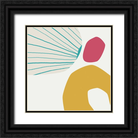 Minimalist Playful 2 Black Ornate Wood Framed Art Print with Double Matting by Urban Epiphany