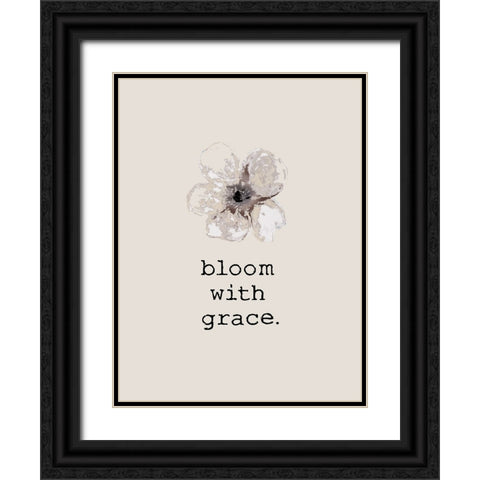 Bloom Grace Black Ornate Wood Framed Art Print with Double Matting by Brown, Victoria