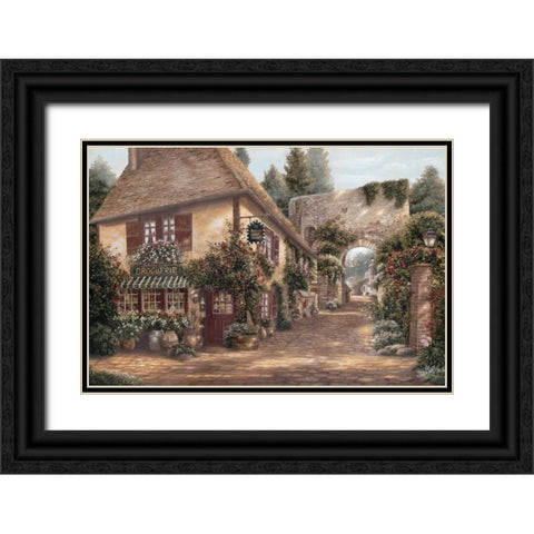 Ruelle Saint Amant Black Ornate Wood Framed Art Print with Double Matting by Brown, Betsy