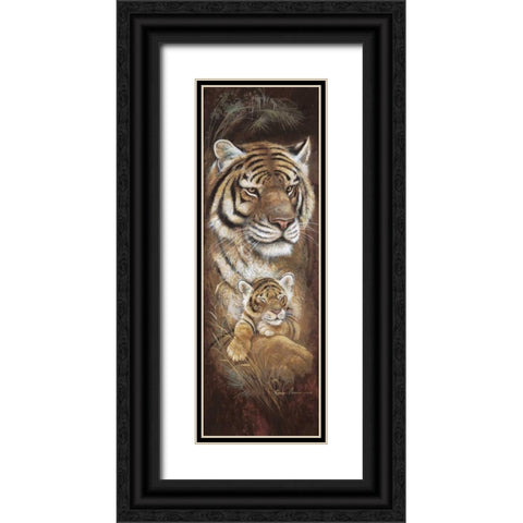 Maternal Instinct Black Ornate Wood Framed Art Print with Double Matting by Manning, Ruane