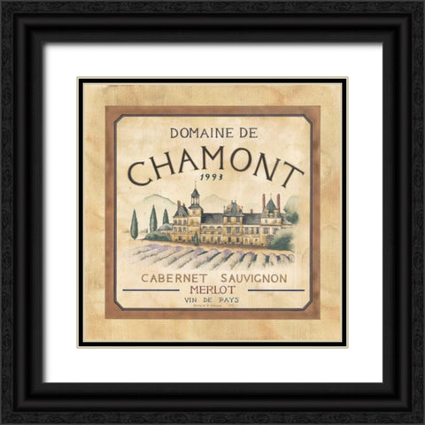 Domaine de Chamont 1993 Black Ornate Wood Framed Art Print with Double Matting by Henson, Richard