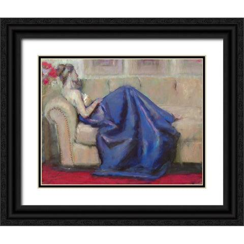 After the Ball I Black Ornate Wood Framed Art Print with Double Matting by Dyer, Margaret