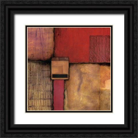 Burnt Orange I Black Ornate Wood Framed Art Print with Double Matting by Olson, Norm