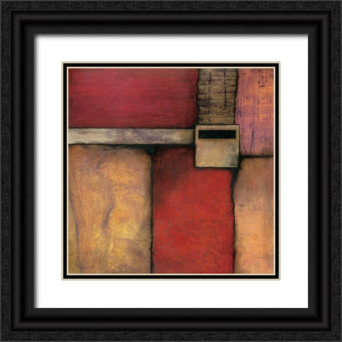 Burnt Orange II Black Ornate Wood Framed Art Print with Double Matting by Olson, Norm