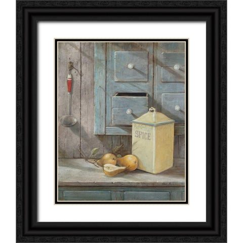 Grams Recipe Black Ornate Wood Framed Art Print with Double Matting by Manning, Ruane