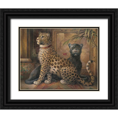 Global Revolution II Black Ornate Wood Framed Art Print with Double Matting by Vollherbst-Lane, Elaine