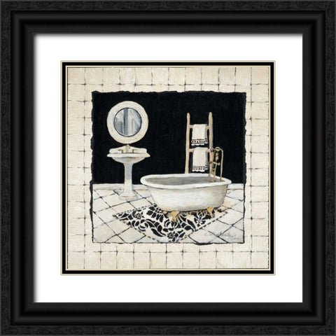 Pamper Me II Black Ornate Wood Framed Art Print with Double Matting by Olson, Charlene