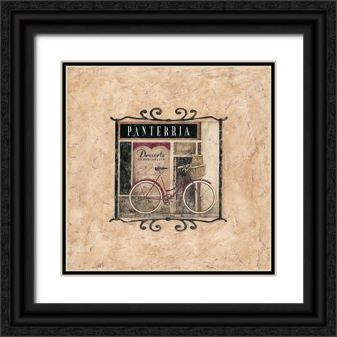 Panterria Black Ornate Wood Framed Art Print with Double Matting by Donovan, Maria