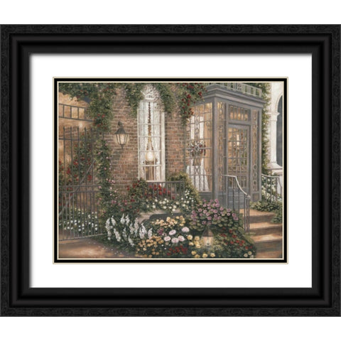 New Orleans Twilight II Black Ornate Wood Framed Art Print with Double Matting by Brown, Betsy