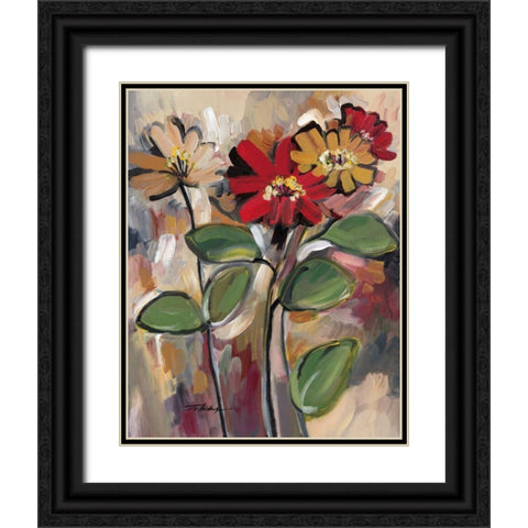 Daisy Divine I Black Ornate Wood Framed Art Print with Double Matting by Alldredge, Joy