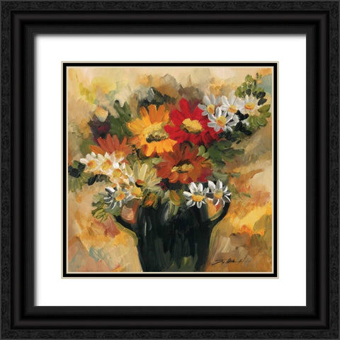 Daisy Dynamic I Black Ornate Wood Framed Art Print with Double Matting by Alldredge, Joy