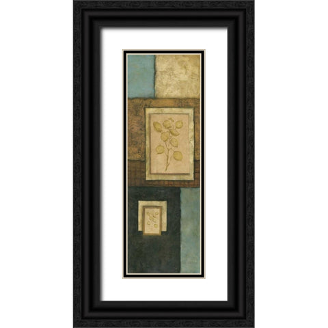 Teal Temptation I Black Ornate Wood Framed Art Print with Double Matting by Olson, Norm
