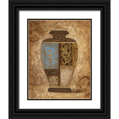 Exquisite Etchings I Black Ornate Wood Framed Art Print with Double Matting by Tava Studios