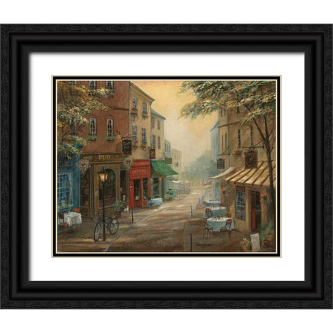 Bogeys Pub Black Ornate Wood Framed Art Print with Double Matting by Manning, Ruane