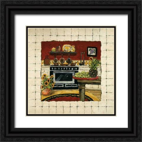 Cozy Cooking II Black Ornate Wood Framed Art Print with Double Matting by Olson, Charlene