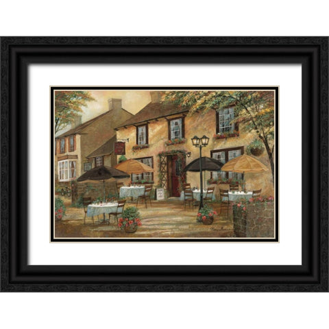 The Mobley Inn Black Ornate Wood Framed Art Print with Double Matting by Manning, Ruane