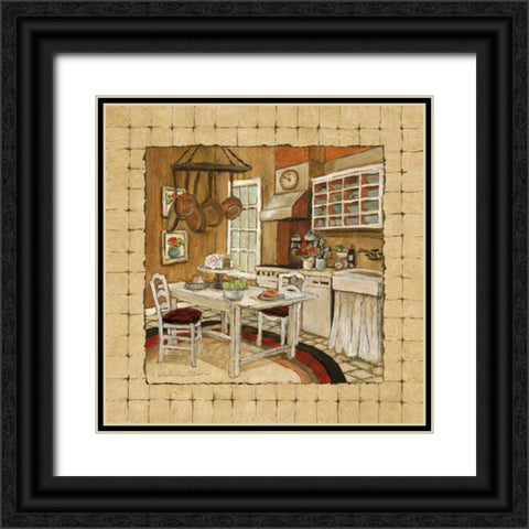 Kitchen Delight I Black Ornate Wood Framed Art Print with Double Matting by Olson, Charlene