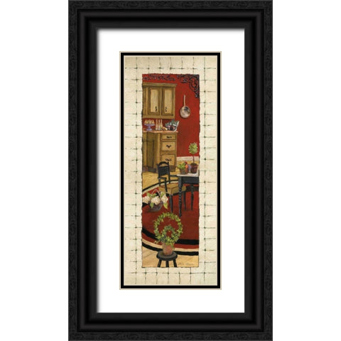 Warm and Inviting I Black Ornate Wood Framed Art Print with Double Matting by Olson, Charlene