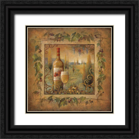 Villa Tuscan I Black Ornate Wood Framed Art Print with Double Matting by Vollherbst-Lane, Elaine