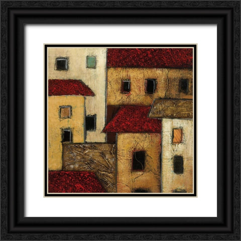 City Block I Black Ornate Wood Framed Art Print with Double Matting by Galaxy of Graphics
