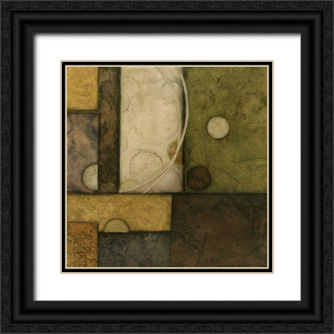 Linear Sphere IV Black Ornate Wood Framed Art Print with Double Matting by Olson, Norm