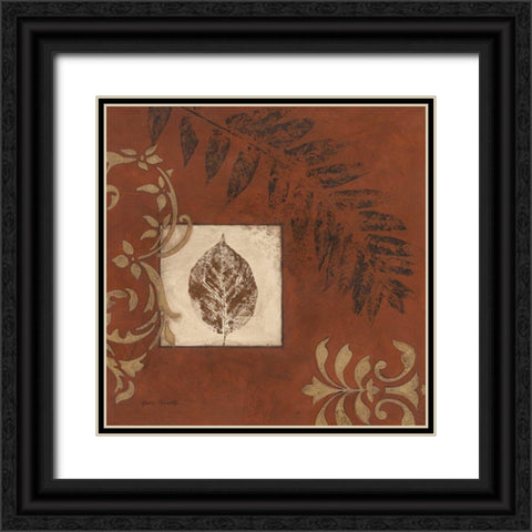 More Touches of Autumn I Black Ornate Wood Framed Art Print with Double Matting by Carroll, Jane