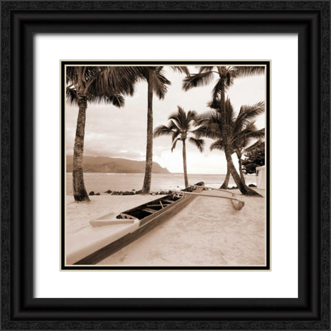 Paradise Found I Black Ornate Wood Framed Art Print with Double Matting by Giordano, Victor
