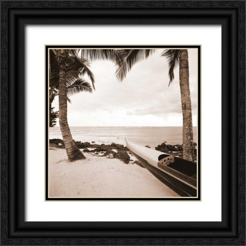 Paradise Found III Black Ornate Wood Framed Art Print with Double Matting by Giordano, Victor